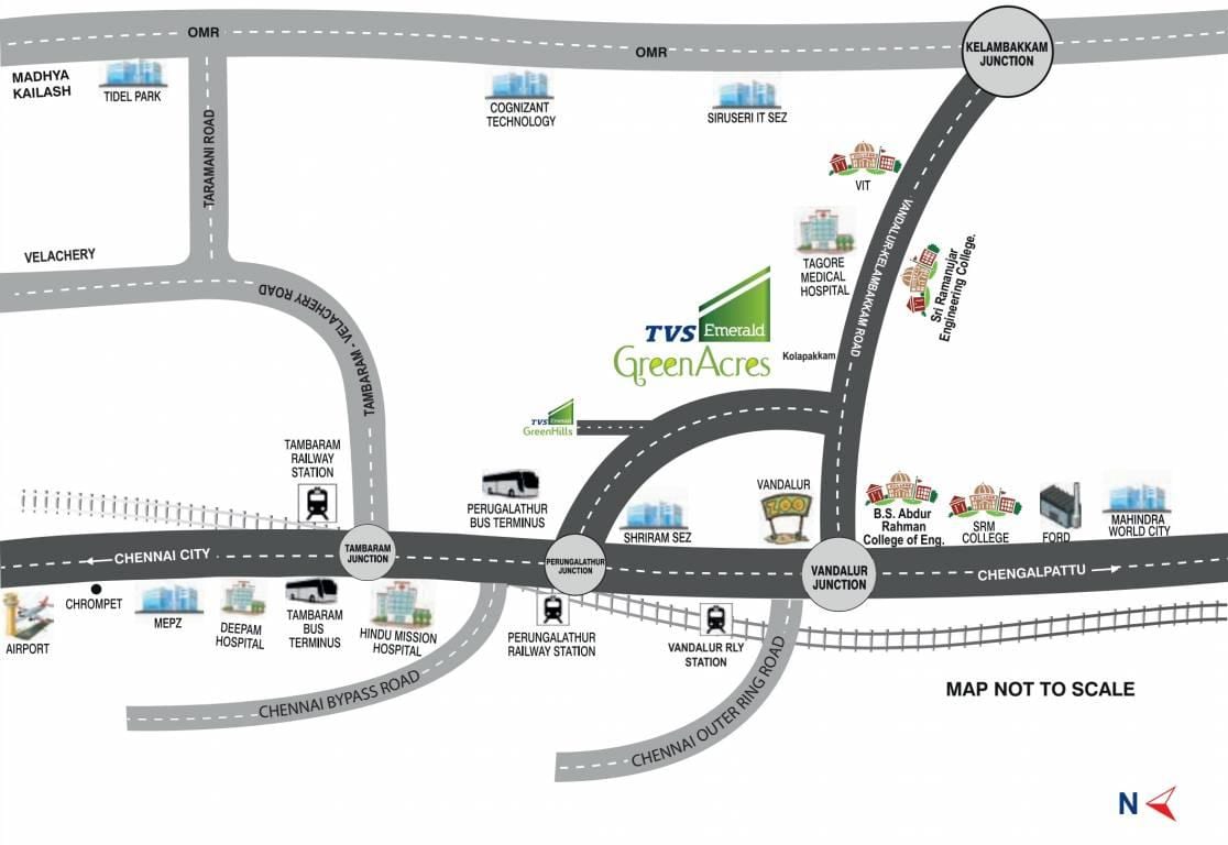 kort af Chennai Perungalathur