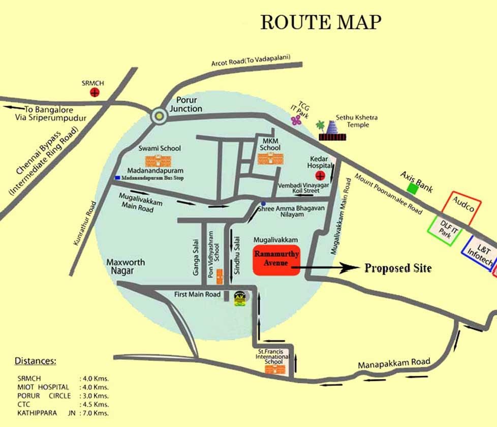 Porur Chennai kort