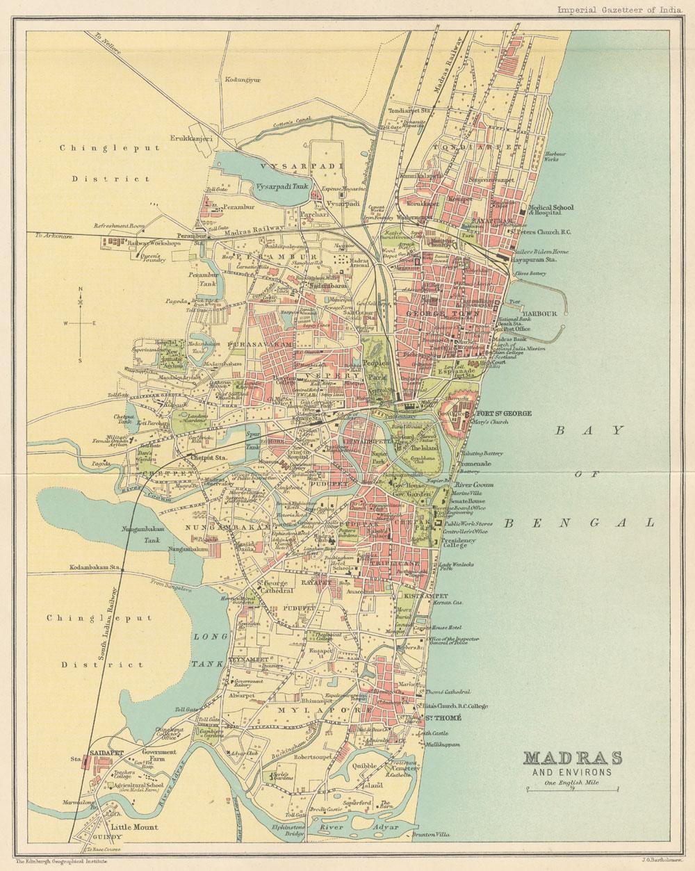 gamla Madras kort